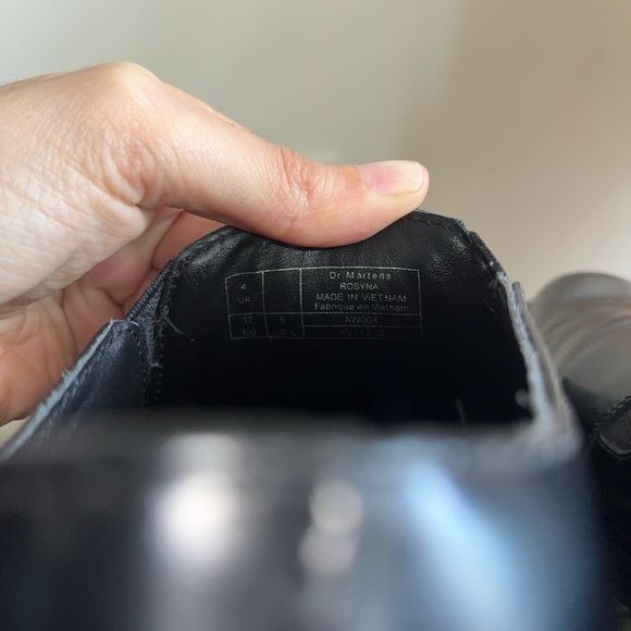 Dr.Martens Rosyna Black Leather Slip-on Shoes - Picture 15 of 15